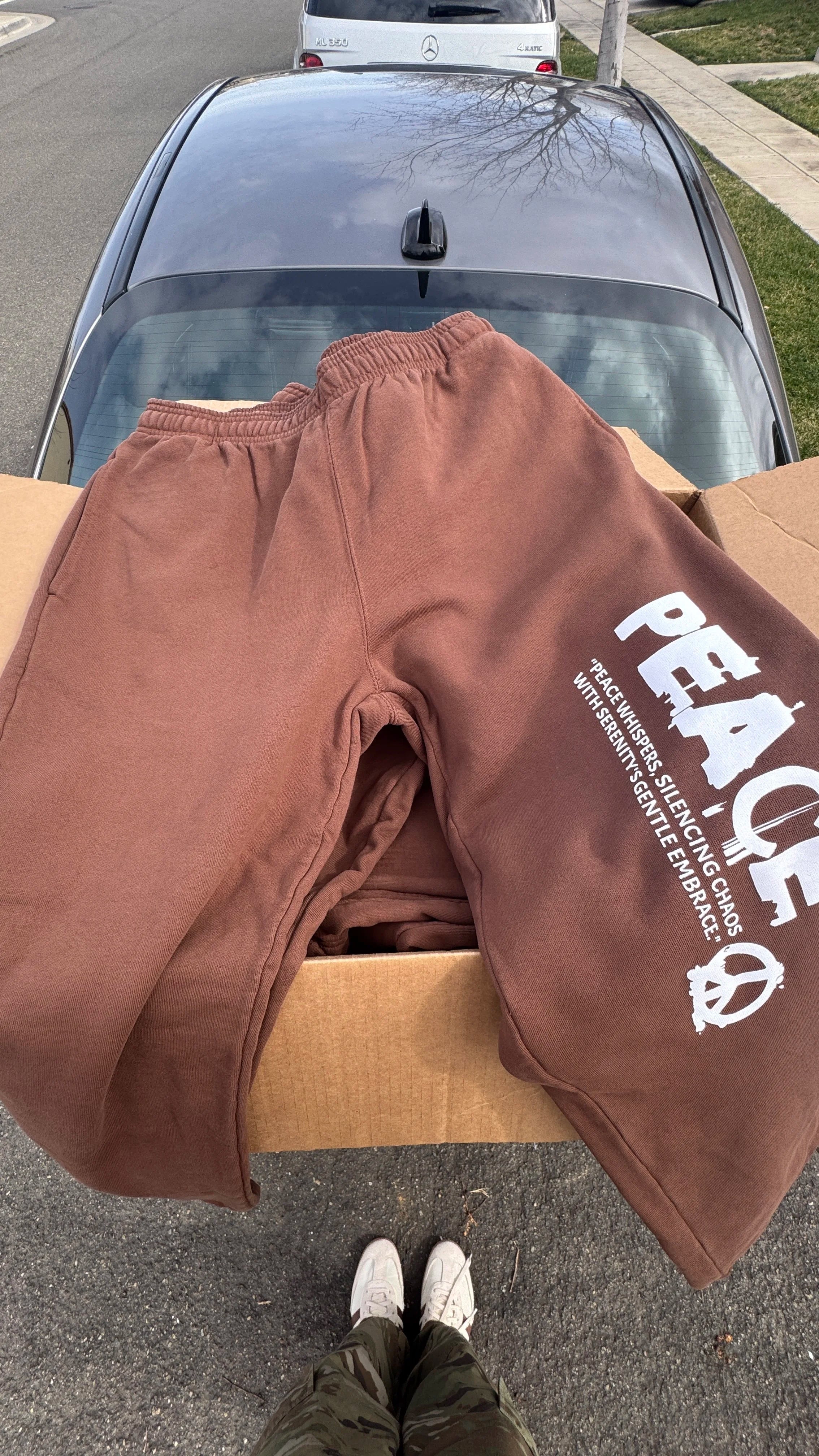 Deep Brown Sweatpants - PEACE Collection